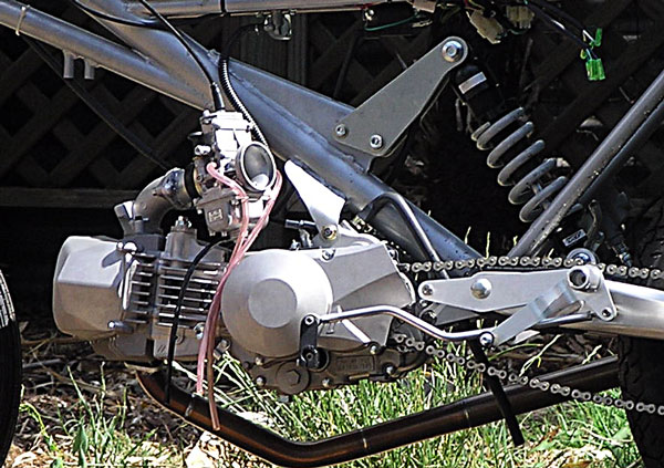Daytona 190F motor in prototype bike.