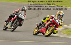 44 Kyam Buckton & 136 Ron Pulido in close company